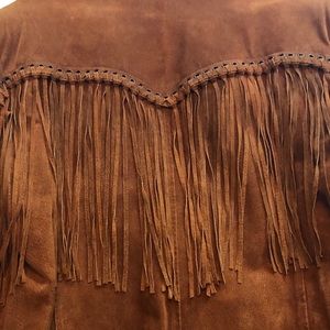 CRIPPLE CREEK Western Leather Fringe Jacket. NWOT!